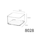 Storage Box PET Transparent Acrylic Rectangular Cosmetic Station Snack Kitchen Sundries Storage Box with Lid
