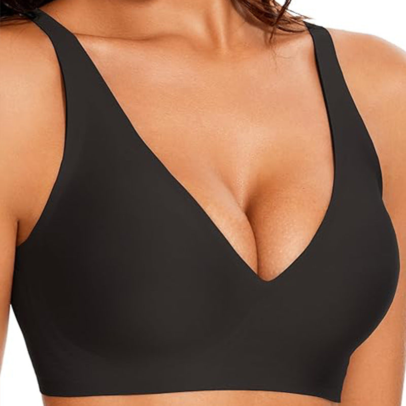 Cross-Border Bra Foreign Trade Women's Popular Seamless Wireless Comfortable Full-Cup Bra Amazon Hot Sale in Stock