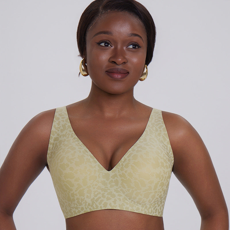Cross-Border Bra Foreign Trade Women's Popular Seamless Wireless Comfortable Full-Cup Bra Amazon Hot Sale in Stock