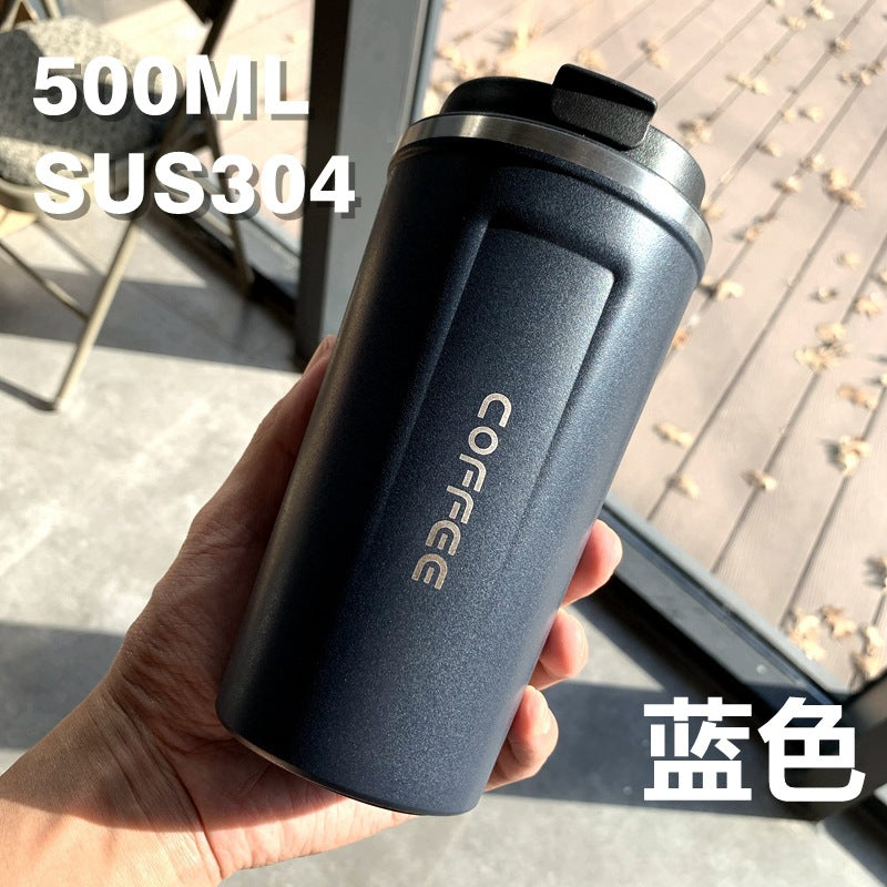 Summer Insulated Stainless Steel Water Cup, Thermos Cup, Coffee Cup, Double-Layer Car Cup, Smart Display Gift Cup, Customizable