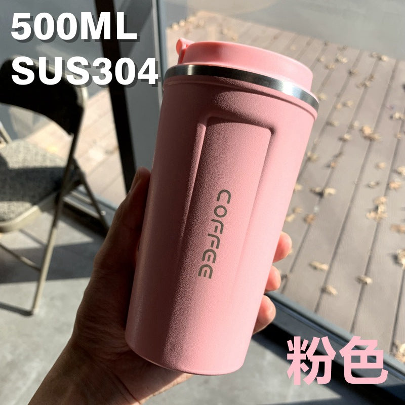 Summer Insulated Stainless Steel Water Cup, Thermos Cup, Coffee Cup, Double-Layer Car Cup, Smart Display Gift Cup, Customizable