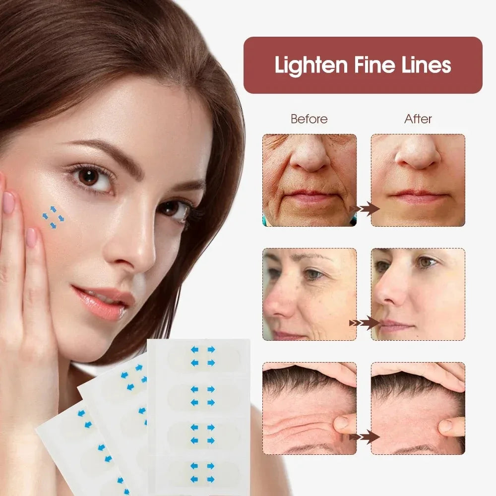 40-120PCS V-Shape Face Lifting Tape Invisible Transparent Thin Adhesive Stickers for Wrinkle Sagging Skin Thin Face Patch Lift
