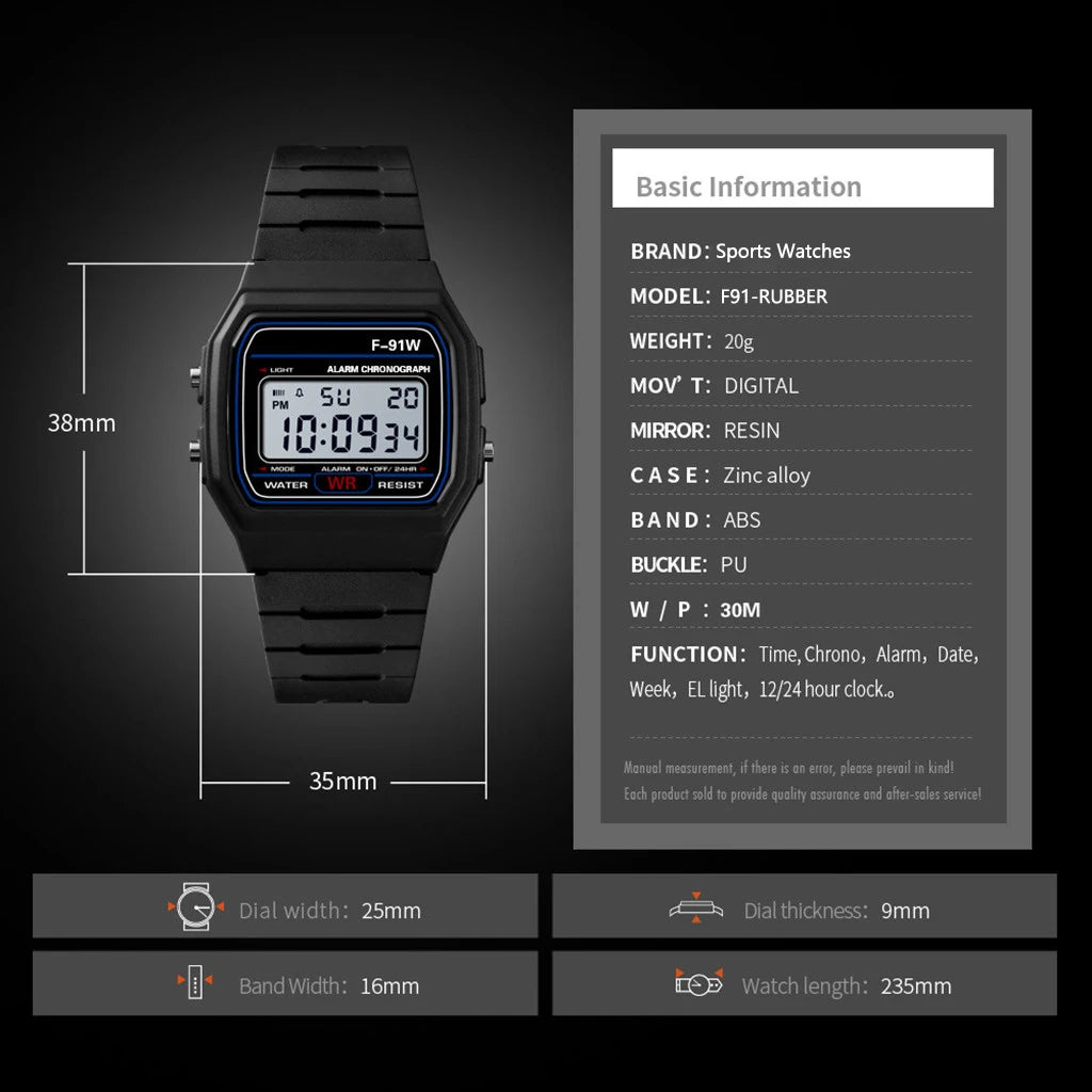 Digital Sport LED Watch – Lightweight, Waterproof &amp; Everyday Ready