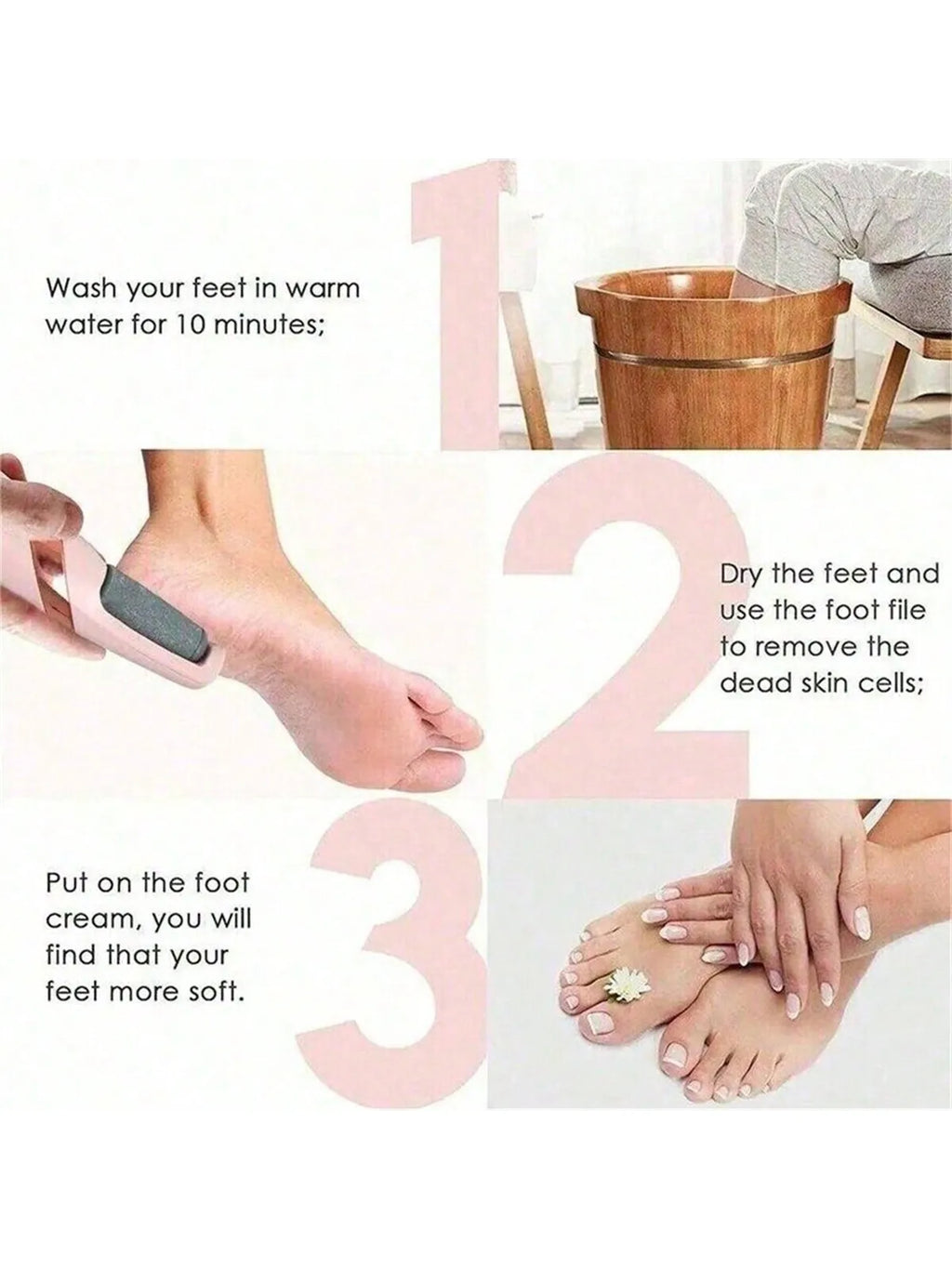 Cordless Rechargeable Electric Callus Remover, Foot File for Dry Coarse Skin Removal on Heels, for Women & Men
