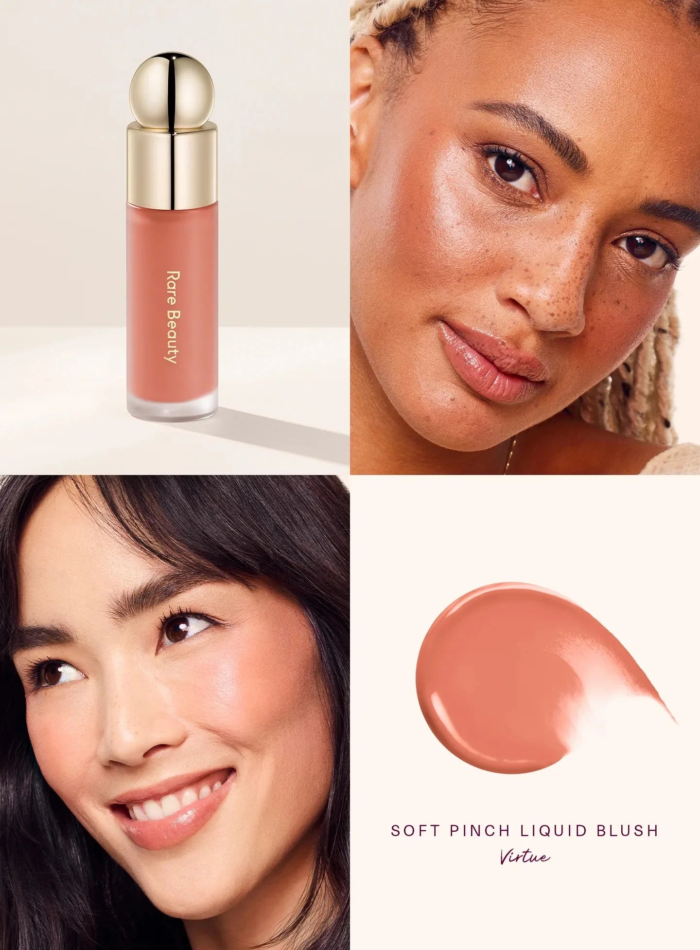 Rare Beauty Soft Pinch Tinted Lip Oil Stain Lip Gloss Delight Hope Happy Wonder Liquid Blush Makeup Cosmetics Face Eye Blusher