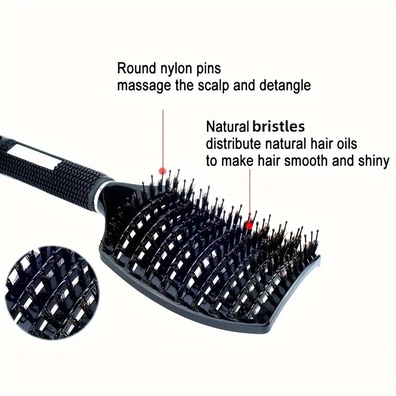 Multi color scalp massage comb, professional wet hair and curly hair styling tool