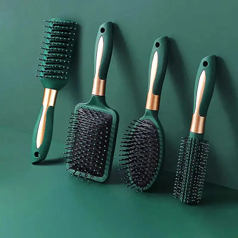 Anti-Static Oval round Air Cushion Comb Scalp Massage Exfoliating Tool for Salon SPA Professional Hair Styling Care Accessory