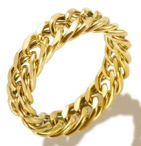 Stainless Steel Ring for Women Inlaid Zircon Rings Waterproof Romantic Fashion Jewelry