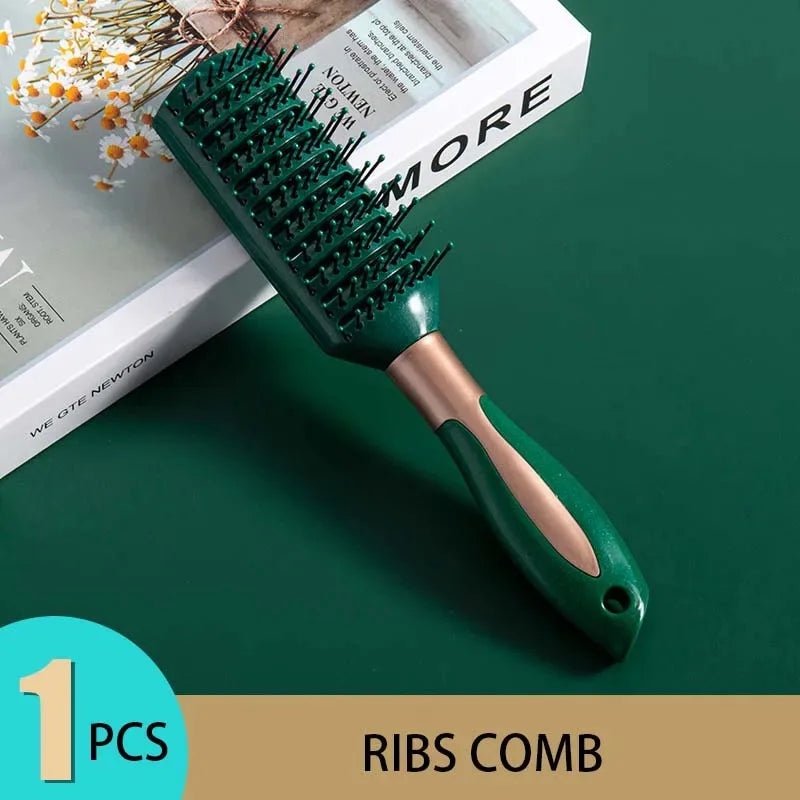 Anti-Static Oval round Air Cushion Comb Scalp Massage Exfoliating Tool for Salon SPA Professional Hair Styling Care Accessory