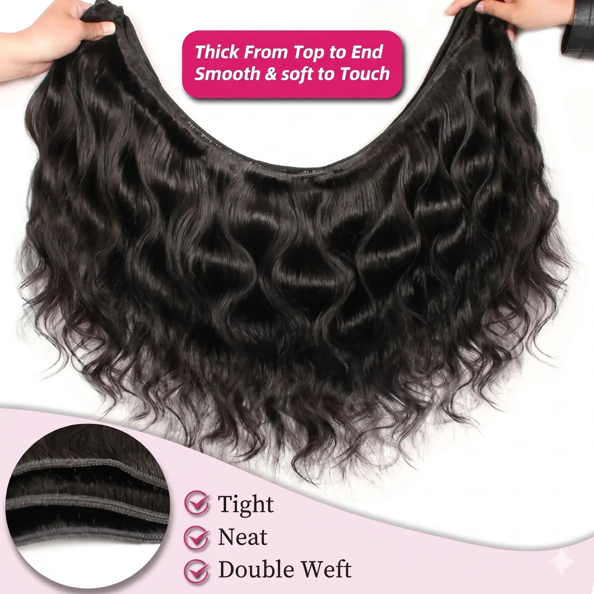 24 26 28 30 Inch Body Wave Bundles 100% Human Hair Brazilian 16A Remy Weave Raw Hair Unprocessed Double Weft Human Hair Bundles Extensions