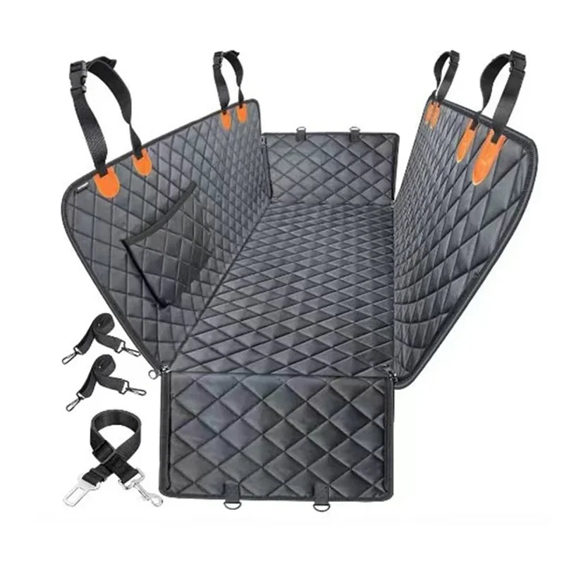 Dog Car Seat Cover Waterproof Pet Dog Carriers Travel Mat Hammock For Small Medium Large Dogs Car Rear Back Seat Safety Pad