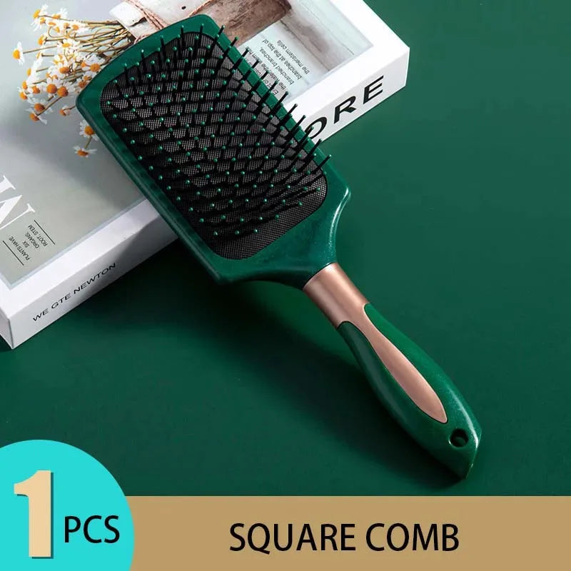 Anti-Static Oval round Air Cushion Comb Scalp Massage Exfoliating Tool for Salon SPA Professional Hair Styling Care Accessory