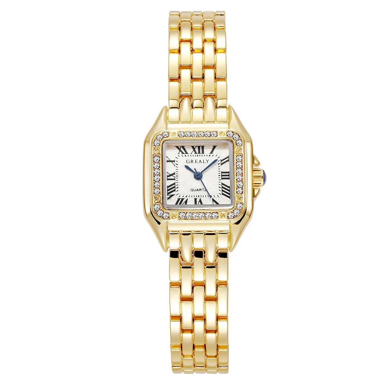 Luxury Rhinestone Women Watches Fashion Square Quartz Wristwatch Simple Ladies Clock Reloj Mujer