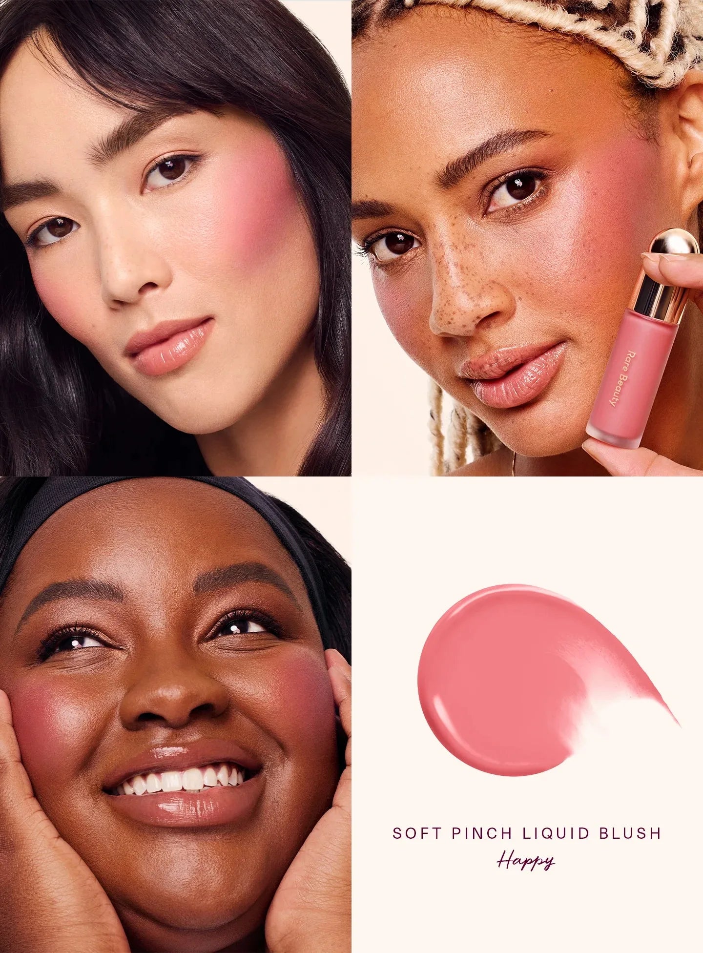 Rare Beauty Soft Pinch Tinted Lip Oil Stain Lip Gloss Delight Hope Happy Wonder Liquid Blush Makeup Cosmetics Face Eye Blusher