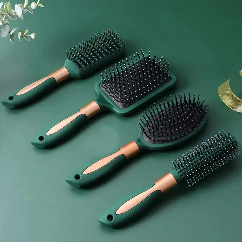 Anti-Static Oval round Air Cushion Comb Scalp Massage Exfoliating Tool for Salon SPA Professional Hair Styling Care Accessory