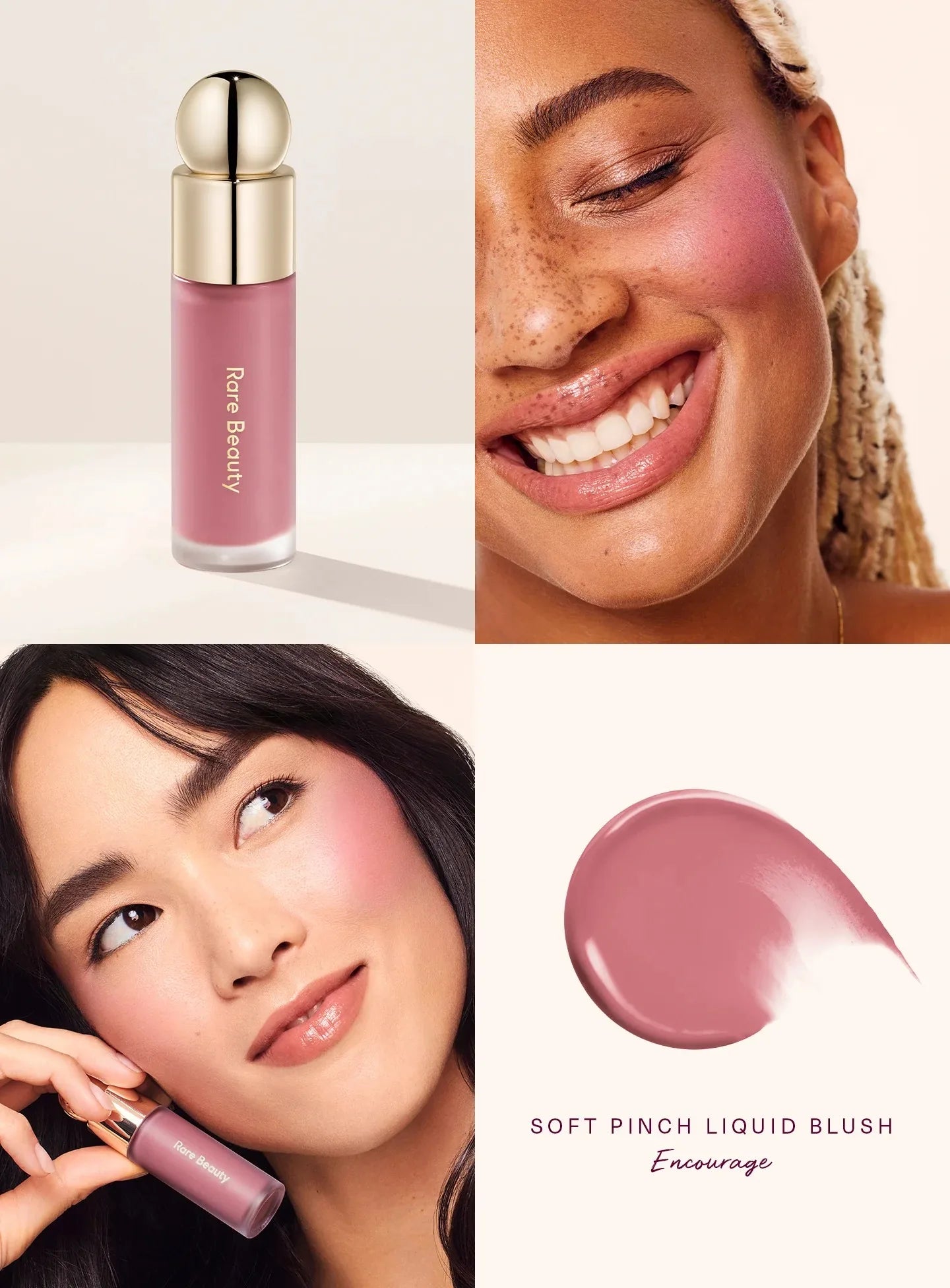 Rare Beauty Soft Pinch Tinted Lip Oil Stain Lip Gloss Delight Hope Happy Wonder Liquid Blush Makeup Cosmetics Face Eye Blusher