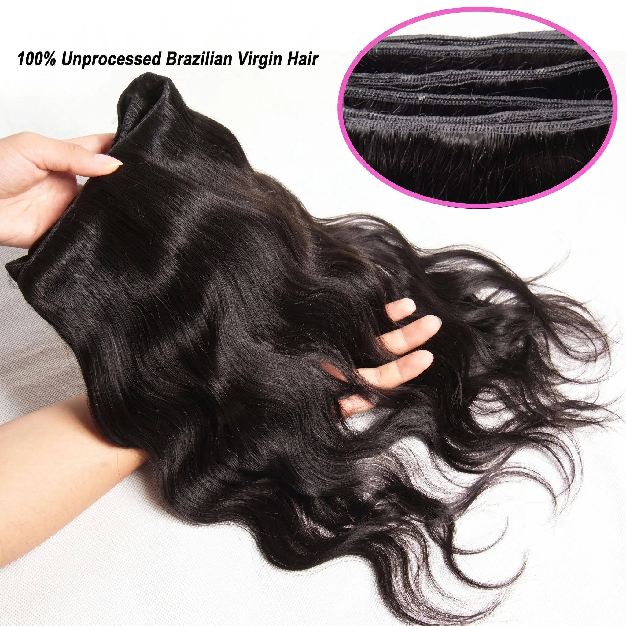 24 26 28 30 Inch Body Wave Bundles 100% Human Hair Brazilian 16A Remy Weave Raw Hair Unprocessed Double Weft Human Hair Bundles Extensions