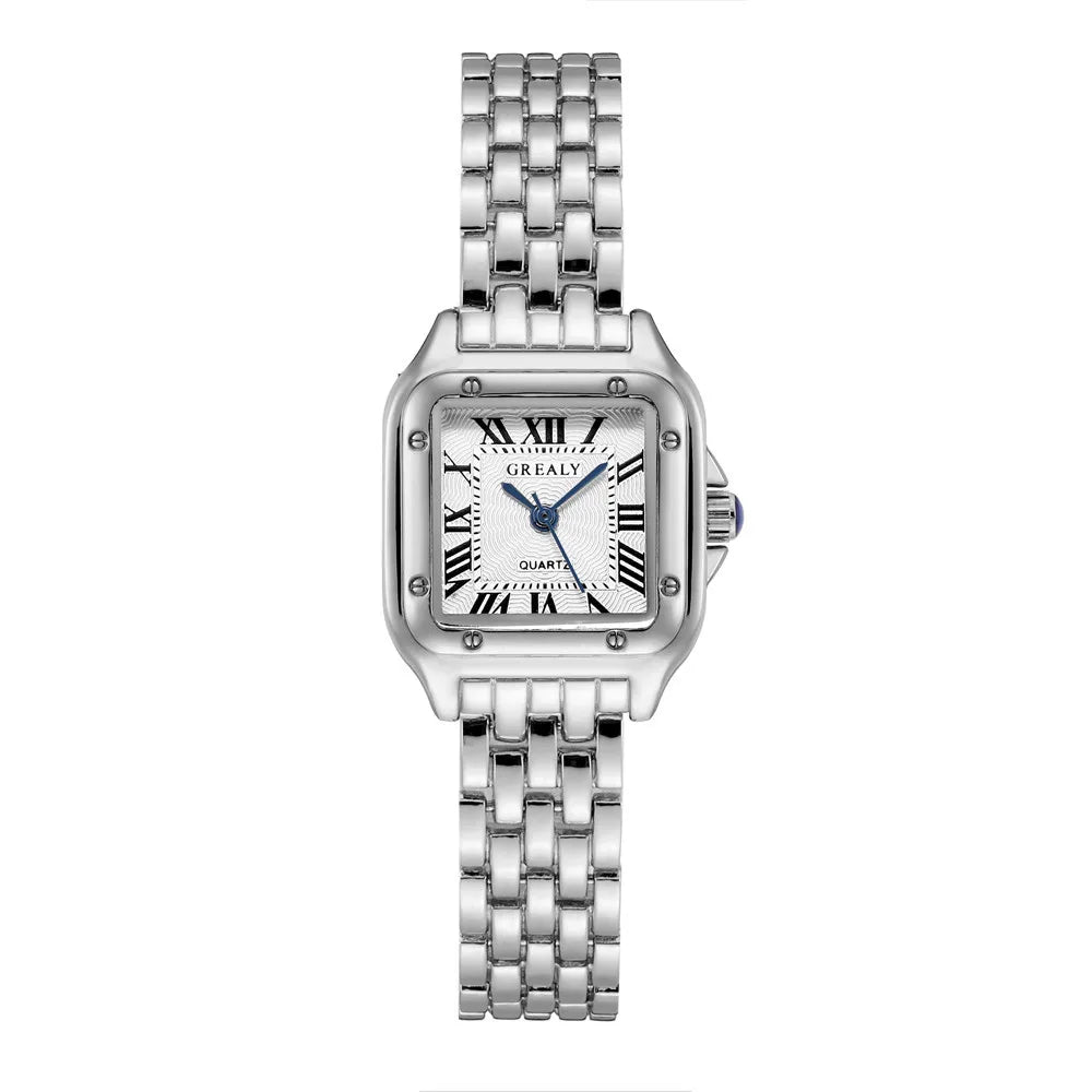 Luxury Rhinestone Women Watches Fashion Square Quartz Wristwatch Simple Ladies Clock Reloj Mujer